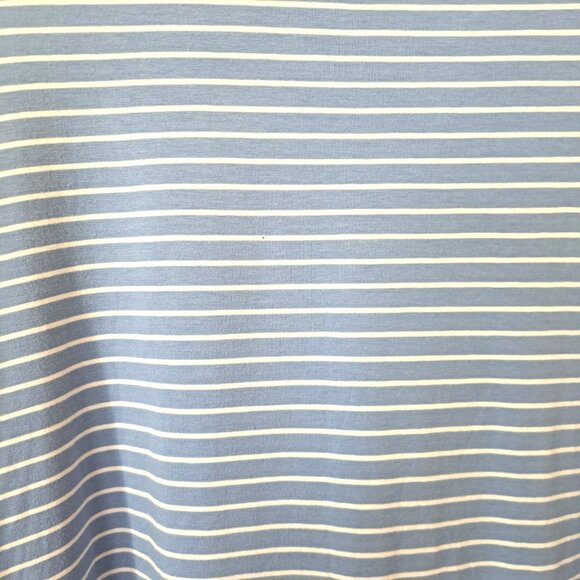 J.Jill Women's 2X Blue Striped 3/4 Sleeve Button Shoulder Sample Top - Picture 9 of 11